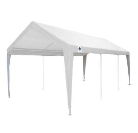 10 ft x 20 ft White Fitted Cover w/ Leg Skirts